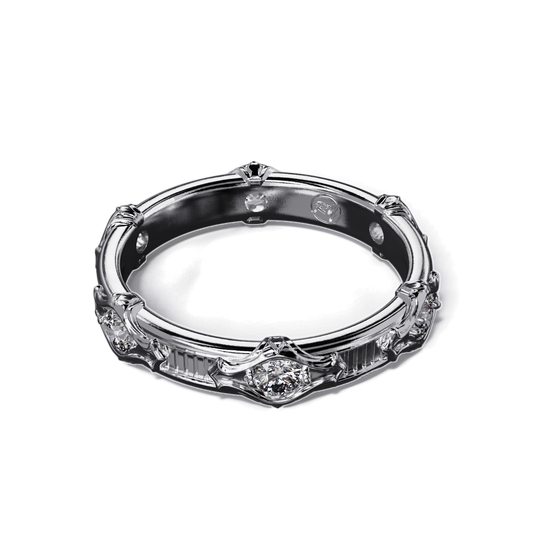 Ananta Eternity Ring with White Sapphire