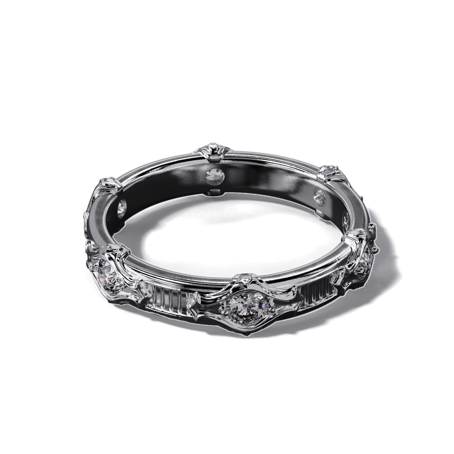 Ananta Eternity Ring with White Sapphire