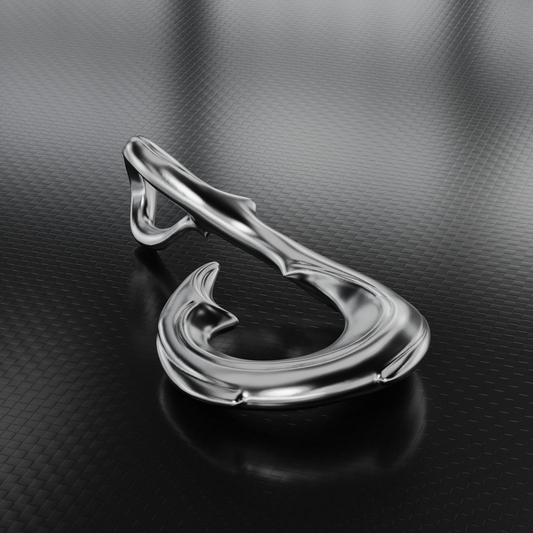 Sterling Silver Maui Fish Hook Necklace