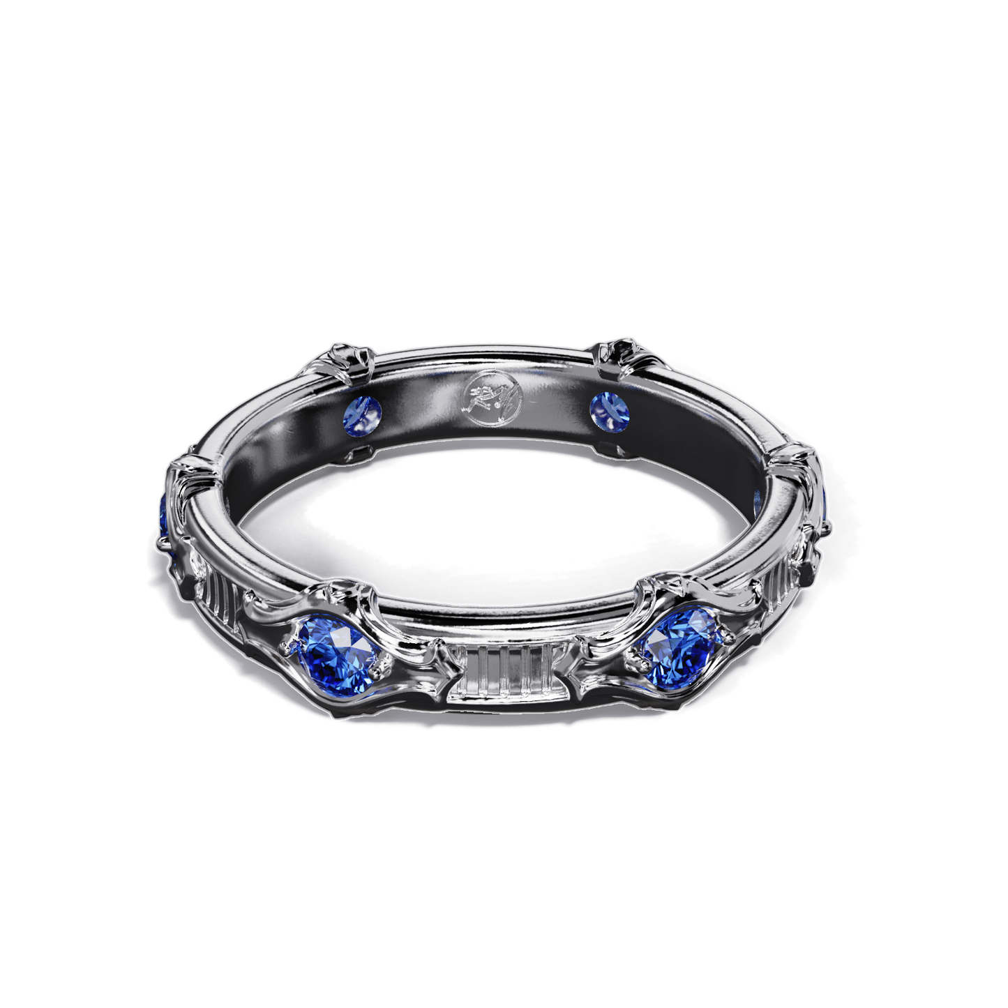 Ananta Eternity Ring with Blue Sapphires
