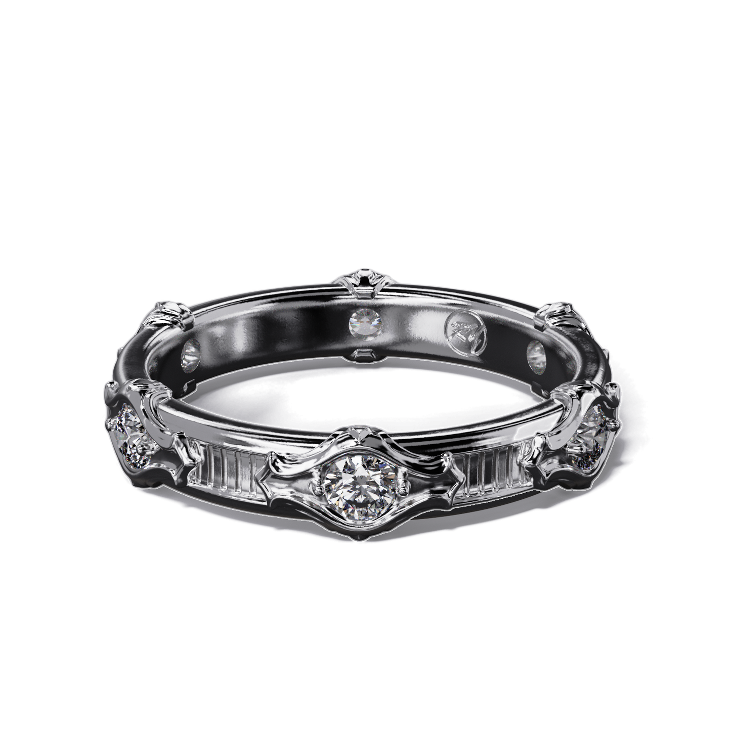 Ananta Eternity Ring with White Sapphire