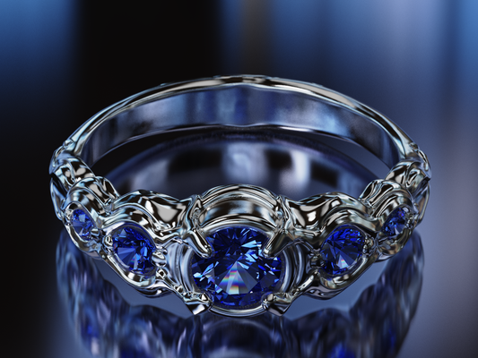 Five Stone Sapphire Ring