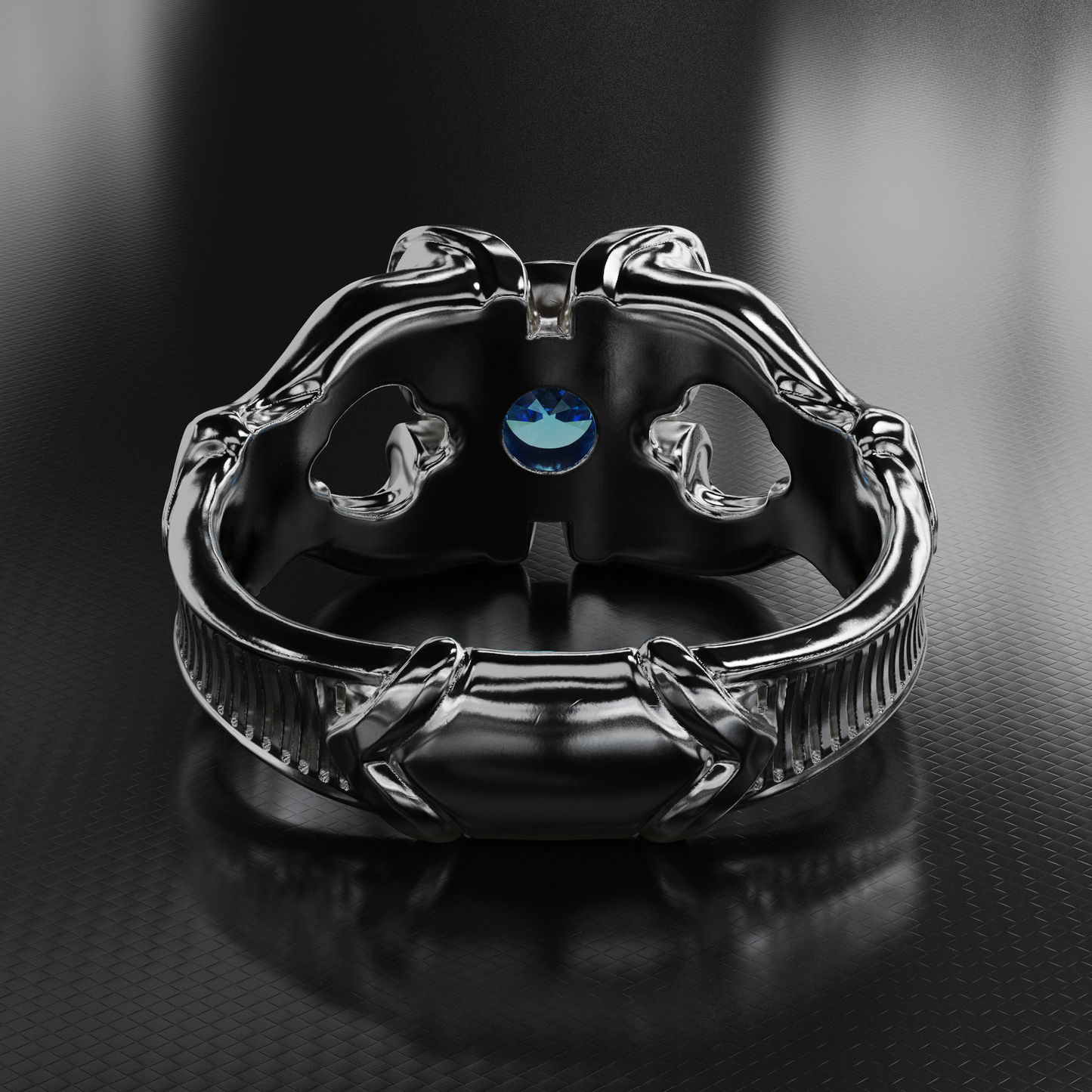 Blue Zircon Bloom Ring