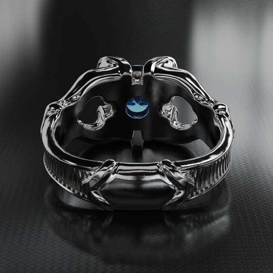 Blue Zircon Bloom Ring