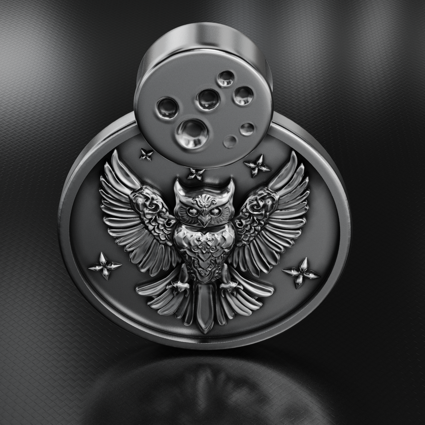 Sterling Silver Owl 'Aumakaua Pendant