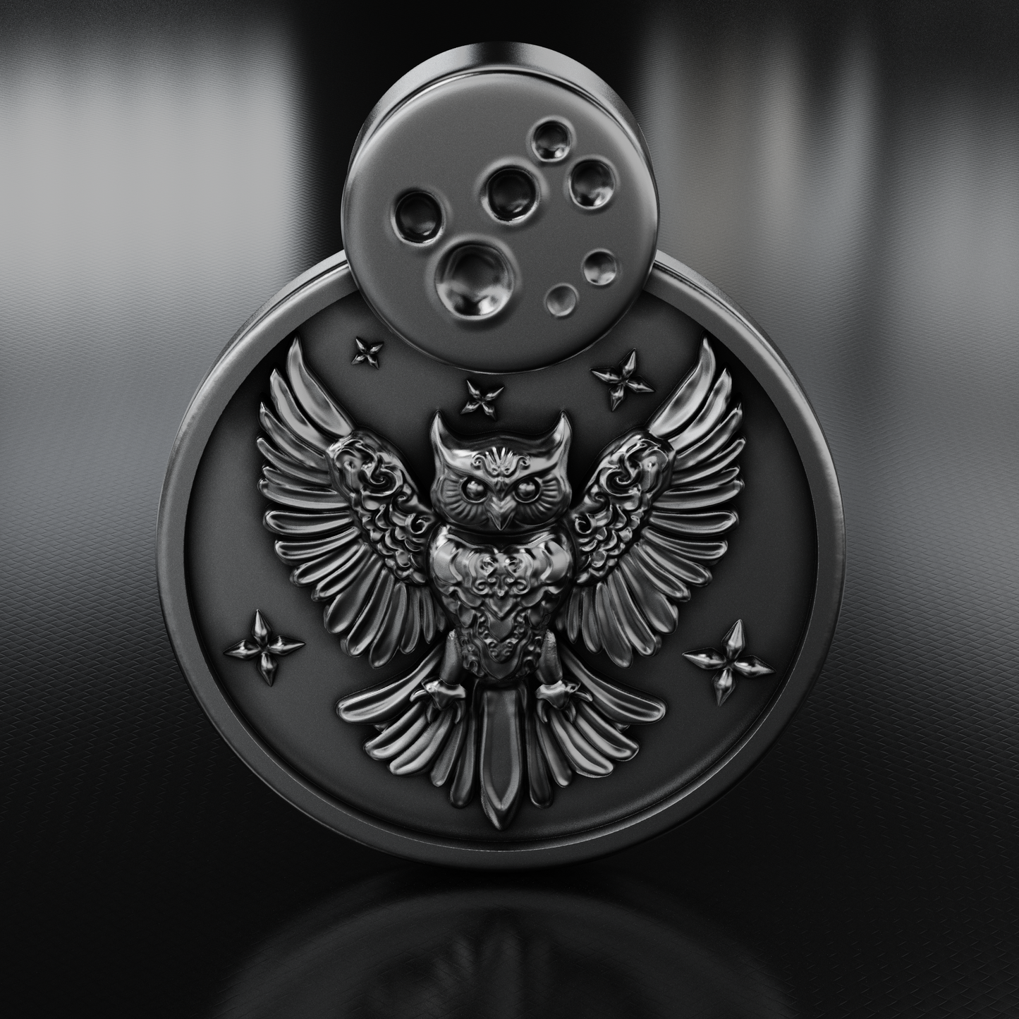 Sterling Silver Owl 'Aumakaua Pendant