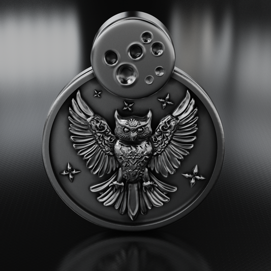 Sterling Silver Owl 'Aumakaua Pendant