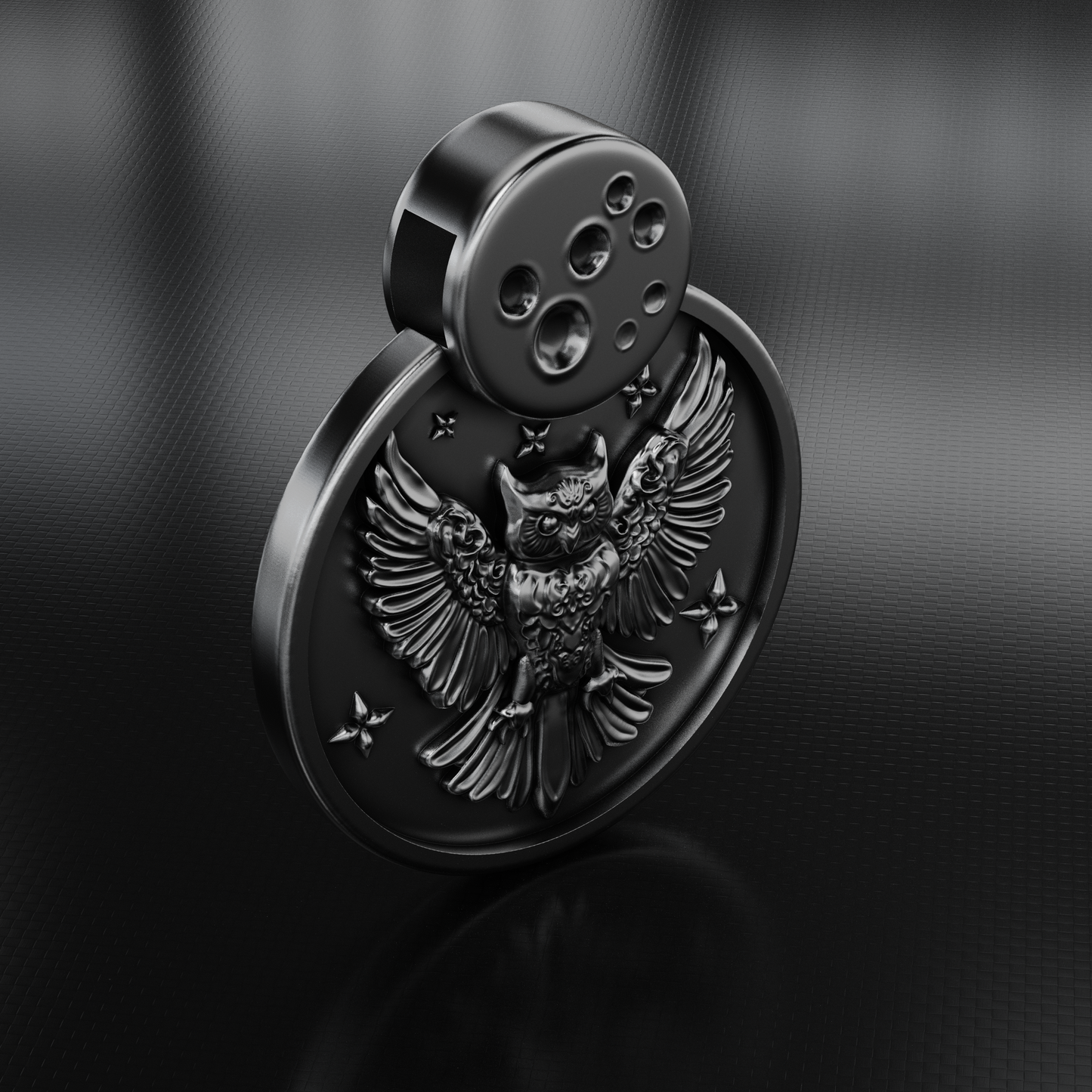 Sterling Silver Owl 'Aumakaua Pendant